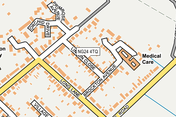 NG24 4TQ map - OS OpenMap – Local (Ordnance Survey) NG24 4TQ map - OS OpenMap – Local (Ordnance Survey)