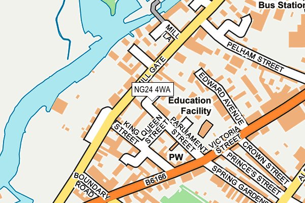 NG24 4WA map - OS OpenMap – Local (Ordnance Survey) NG24 4WA map - OS OpenMap – Local (Ordnance Survey)