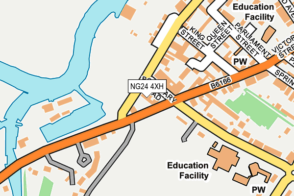 NG24 4XH map - OS OpenMap – Local (Ordnance Survey) NG24 4XH map - OS OpenMap – Local (Ordnance Survey)