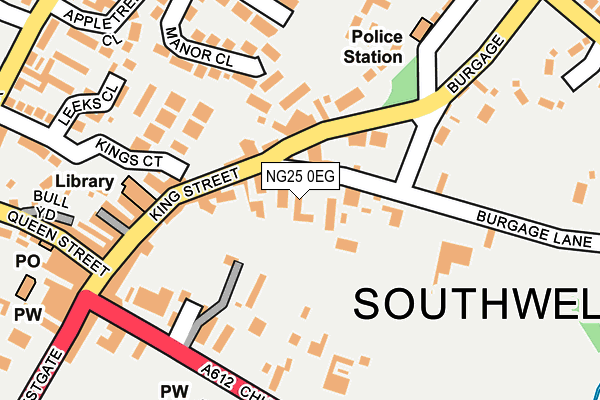 NG25 0EG map - OS OpenMap – Local (Ordnance Survey) NG25 0EG map - OS OpenMap – Local (Ordnance Survey)