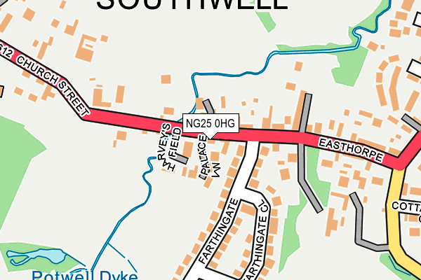 NG25 0HG map - OS OpenMap – Local (Ordnance Survey) NG25 0HG map - OS OpenMap – Local (Ordnance Survey)