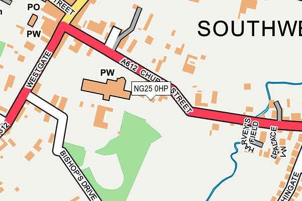 NG25 0HP map - OS OpenMap – Local (Ordnance Survey) NG25 0HP map - OS OpenMap – Local (Ordnance Survey)