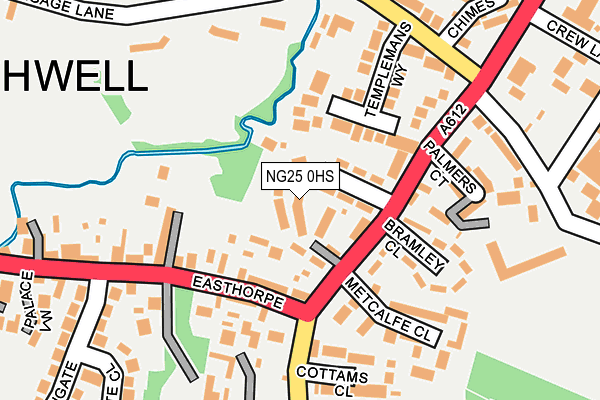 NG25 0HS map - OS OpenMap – Local (Ordnance Survey) NG25 0HS map - OS OpenMap – Local (Ordnance Survey)