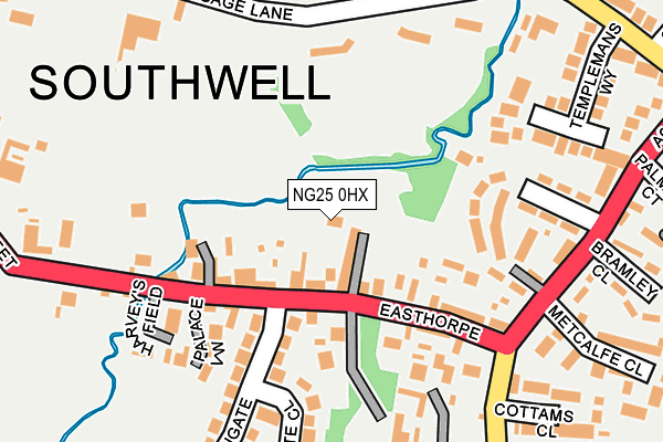 NG25 0HX map - OS OpenMap – Local (Ordnance Survey) NG25 0HX map - OS OpenMap – Local (Ordnance Survey)