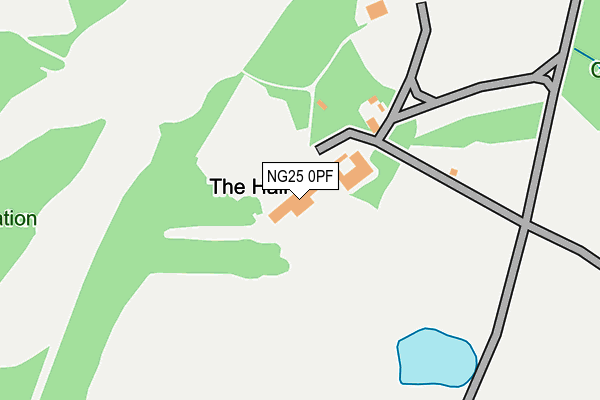 NG25 0PF map - OS OpenMap – Local (Ordnance Survey) NG25 0PF map - OS OpenMap – Local (Ordnance Survey)