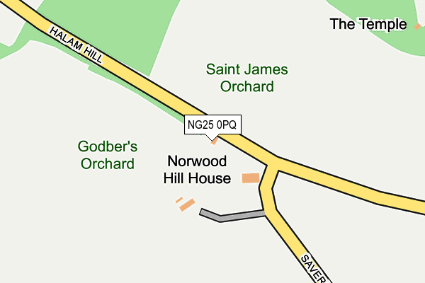 NG25 0PQ map - OS OpenMap – Local (Ordnance Survey) NG25 0PQ map - OS OpenMap – Local (Ordnance Survey)