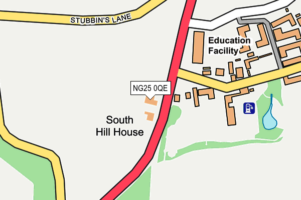 NG25 0QE map - OS OpenMap – Local (Ordnance Survey) NG25 0QE map - OS OpenMap – Local (Ordnance Survey)