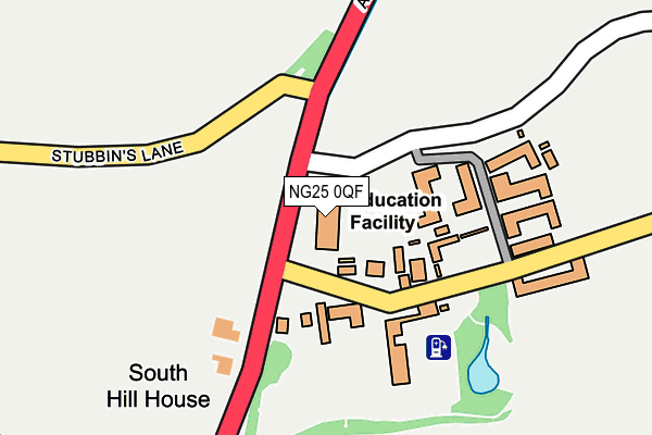 NG25 0QF map - OS OpenMap – Local (Ordnance Survey) NG25 0QF map - OS OpenMap – Local (Ordnance Survey)