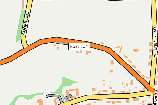NG25 0QY map - OS OpenMap – Local (Ordnance Survey) NG25 0QY map - OS OpenMap – Local (Ordnance Survey)