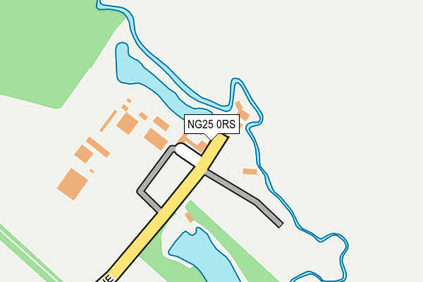 NG25 0RS map - OS OpenMap – Local (Ordnance Survey) NG25 0RS map - OS OpenMap – Local (Ordnance Survey)