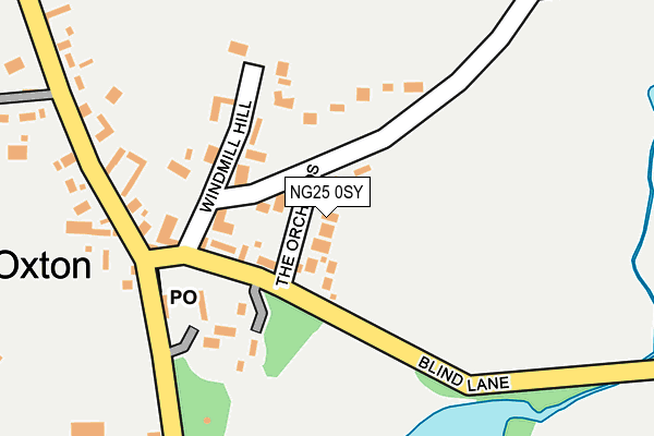 NG25 0SY map - OS OpenMap – Local (Ordnance Survey) NG25 0SY map - OS OpenMap – Local (Ordnance Survey)