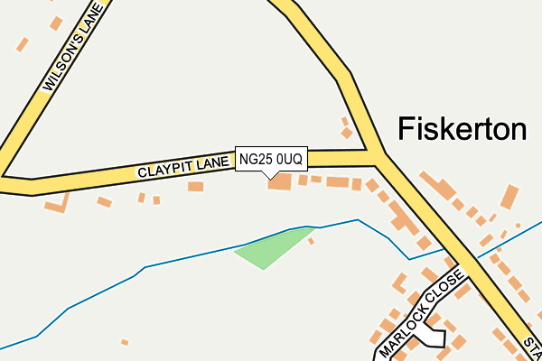 NG25 0UQ map - OS OpenMap – Local (Ordnance Survey)