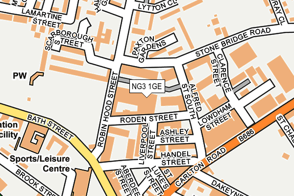 NG3 1GE map - OS OpenMap – Local (Ordnance Survey) NG3 1GE map - OS OpenMap – Local (Ordnance Survey)
