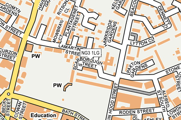 NG3 1LG map - OS OpenMap – Local (Ordnance Survey) NG3 1LG map - OS OpenMap – Local (Ordnance Survey)