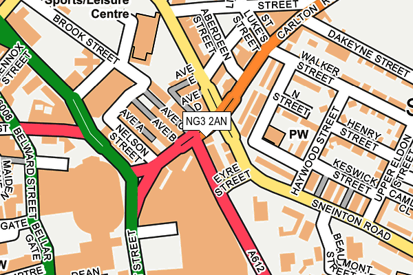 NG3 2AN map - OS OpenMap – Local (Ordnance Survey) NG3 2AN map - OS OpenMap – Local (Ordnance Survey)