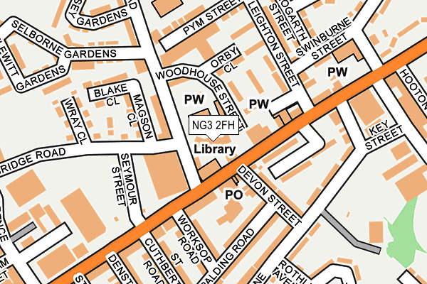 NG3 2FH map - OS OpenMap – Local (Ordnance Survey) NG3 2FH map - OS OpenMap – Local (Ordnance Survey)