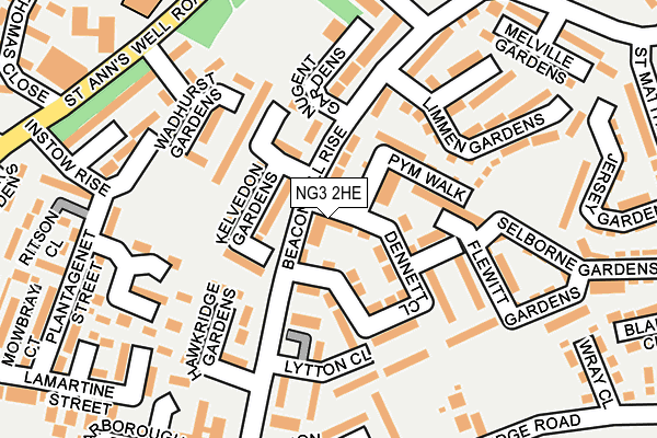 NG3 2HE map - OS OpenMap – Local (Ordnance Survey) NG3 2HE map - OS OpenMap – Local (Ordnance Survey)