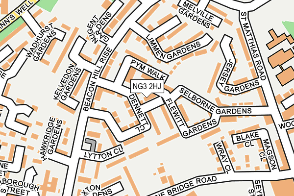 NG3 2HJ map - OS OpenMap – Local (Ordnance Survey) NG3 2HJ map - OS OpenMap – Local (Ordnance Survey)