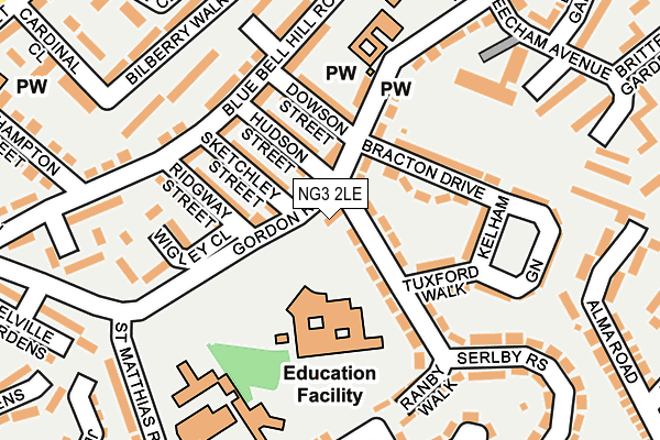 NG3 2LE map - OS OpenMap – Local (Ordnance Survey) NG3 2LE map - OS OpenMap – Local (Ordnance Survey)