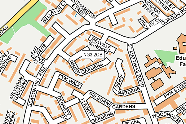 NG3 2QB map - OS OpenMap – Local (Ordnance Survey) NG3 2QB map - OS OpenMap – Local (Ordnance Survey)