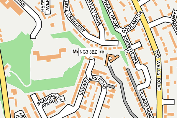 NG3 3BZ map - OS OpenMap – Local (Ordnance Survey) NG3 3BZ map - OS OpenMap – Local (Ordnance Survey)