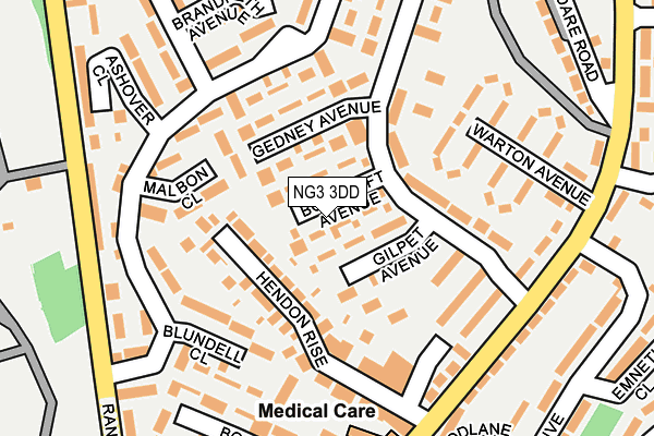 NG3 3DD map - OS OpenMap – Local (Ordnance Survey) NG3 3DD map - OS OpenMap – Local (Ordnance Survey)