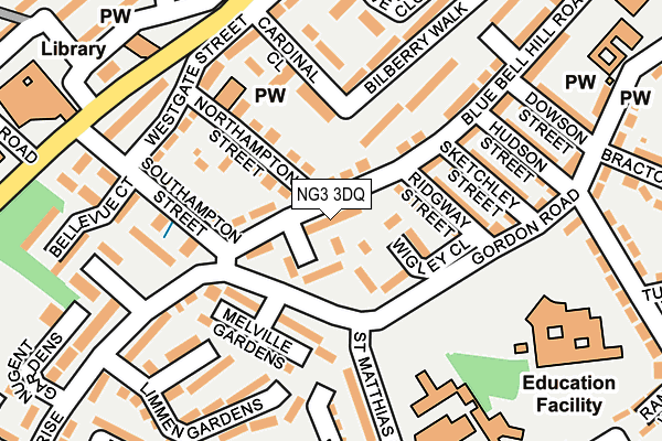 NG3 3DQ map - OS OpenMap – Local (Ordnance Survey) NG3 3DQ map - OS OpenMap – Local (Ordnance Survey)