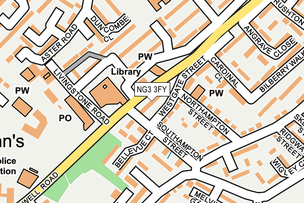 NG3 3FY map - OS OpenMap – Local (Ordnance Survey) NG3 3FY map - OS OpenMap – Local (Ordnance Survey)