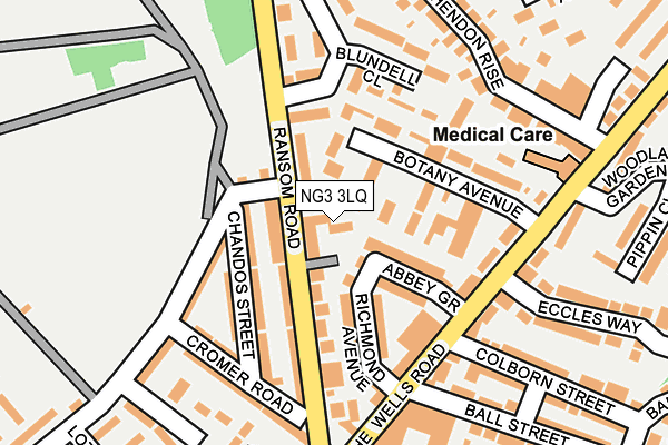 NG3 3LQ map - OS OpenMap – Local (Ordnance Survey) NG3 3LQ map - OS OpenMap – Local (Ordnance Survey)