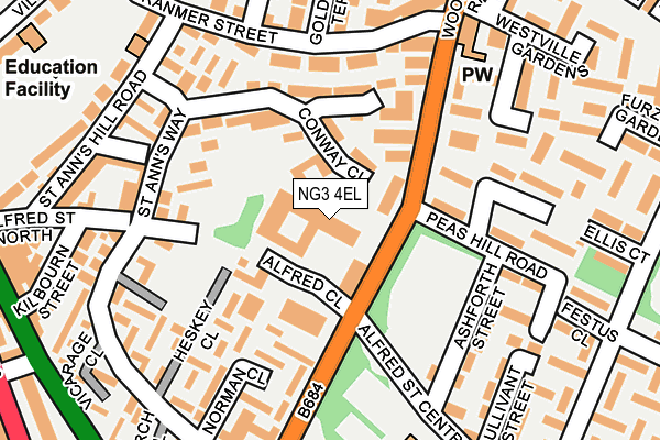 NG3 4EL map - OS OpenMap – Local (Ordnance Survey) NG3 4EL map - OS OpenMap – Local (Ordnance Survey)