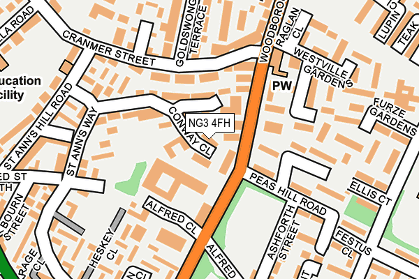 NG3 4FH map - OS OpenMap – Local (Ordnance Survey) NG3 4FH map - OS OpenMap – Local (Ordnance Survey)