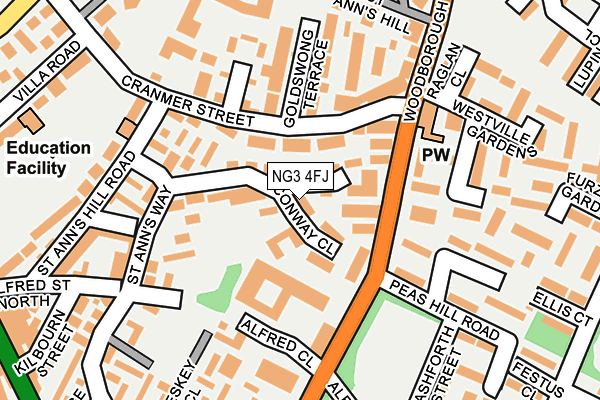 NG3 4FJ map - OS OpenMap – Local (Ordnance Survey) NG3 4FJ map - OS OpenMap – Local (Ordnance Survey)