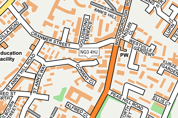 NG3 4HJ map - OS OpenMap – Local (Ordnance Survey) NG3 4HJ map - OS OpenMap – Local (Ordnance Survey)