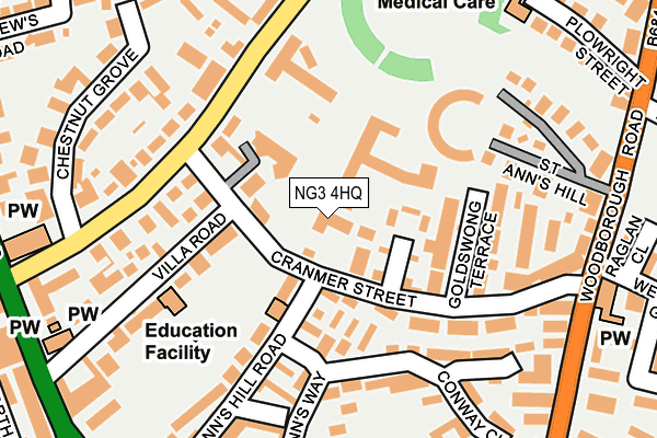 NG3 4HQ map - OS OpenMap – Local (Ordnance Survey) NG3 4HQ map - OS OpenMap – Local (Ordnance Survey)