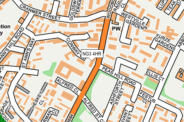 NG3 4HR map - OS OpenMap – Local (Ordnance Survey) NG3 4HR map - OS OpenMap – Local (Ordnance Survey)