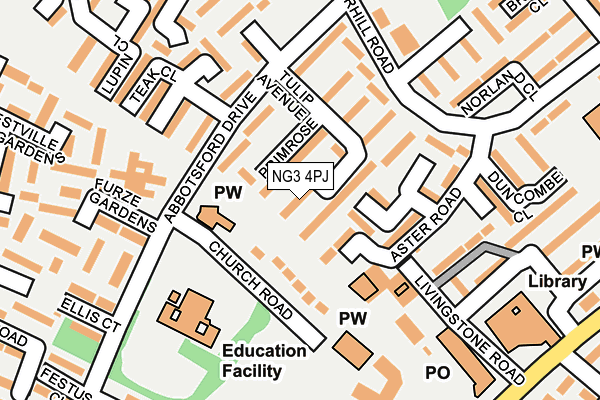NG3 4PJ map - OS OpenMap – Local (Ordnance Survey) NG3 4PJ map - OS OpenMap – Local (Ordnance Survey)