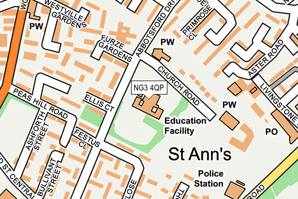 NG3 4QP map - OS OpenMap – Local (Ordnance Survey) NG3 4QP map - OS OpenMap – Local (Ordnance Survey)