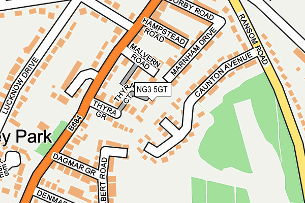 NG3 5GT map - OS OpenMap – Local (Ordnance Survey) NG3 5GT map - OS OpenMap – Local (Ordnance Survey)