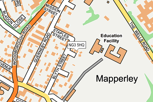 NG3 5HQ map - OS OpenMap – Local (Ordnance Survey) NG3 5HQ map - OS OpenMap – Local (Ordnance Survey)
