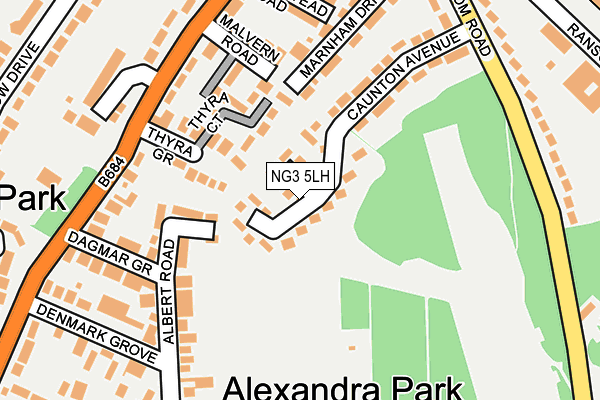 NG3 5LH map - OS OpenMap – Local (Ordnance Survey) NG3 5LH map - OS OpenMap – Local (Ordnance Survey)