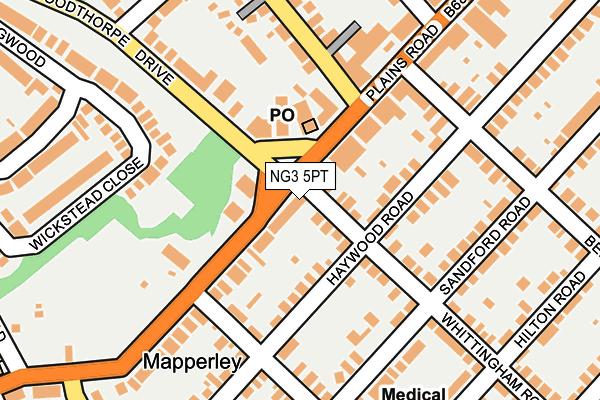 NG3 5PT map - OS OpenMap – Local (Ordnance Survey) NG3 5PT map - OS OpenMap – Local (Ordnance Survey)