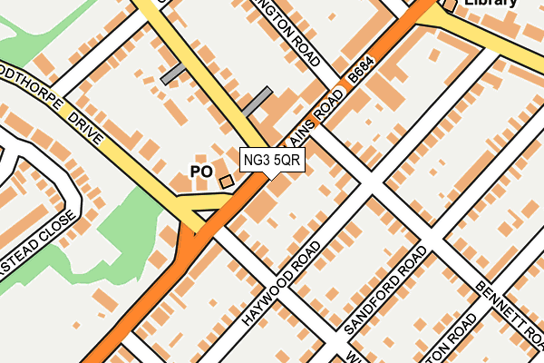 NG3 5QR map - OS OpenMap – Local (Ordnance Survey) NG3 5QR map - OS OpenMap – Local (Ordnance Survey)
