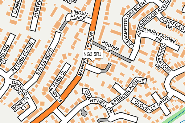 NG3 5RJ map - OS OpenMap – Local (Ordnance Survey) NG3 5RJ map - OS OpenMap – Local (Ordnance Survey)