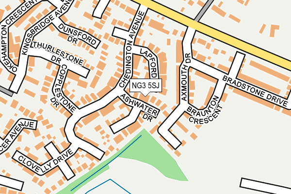 NG3 5SJ map - OS OpenMap – Local (Ordnance Survey) NG3 5SJ map - OS OpenMap – Local (Ordnance Survey)