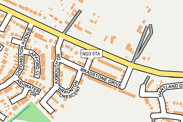 NG3 5TA map - OS OpenMap – Local (Ordnance Survey) NG3 5TA map - OS OpenMap – Local (Ordnance Survey)