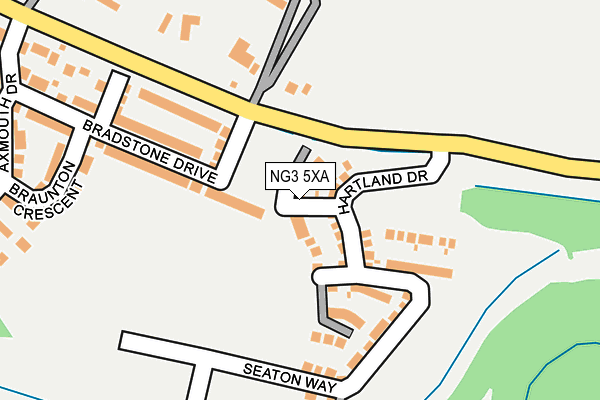 NG3 5XA map - OS OpenMap – Local (Ordnance Survey) NG3 5XA map - OS OpenMap – Local (Ordnance Survey)