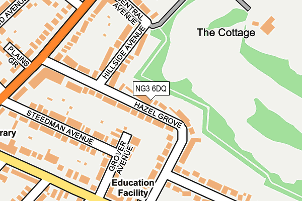NG3 6DQ map - OS OpenMap – Local (Ordnance Survey) NG3 6DQ map - OS OpenMap – Local (Ordnance Survey)