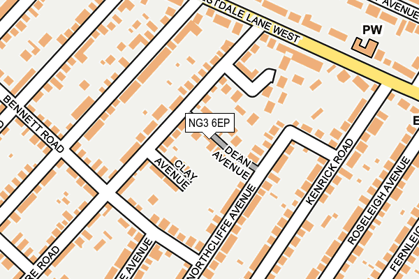 NG3 6EP map - OS OpenMap – Local (Ordnance Survey) NG3 6EP map - OS OpenMap – Local (Ordnance Survey)
