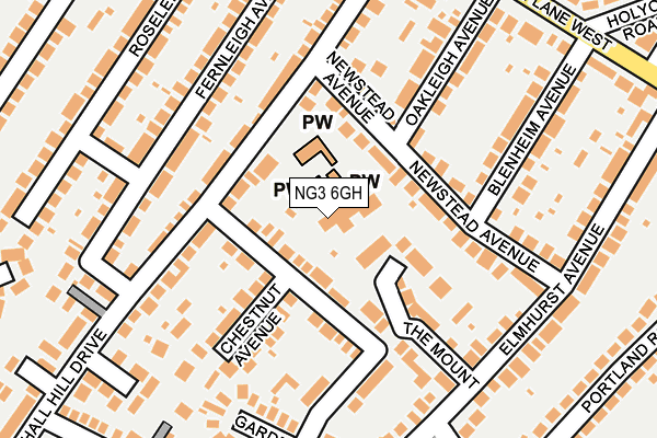 NG3 6GH map - OS OpenMap – Local (Ordnance Survey) NG3 6GH map - OS OpenMap – Local (Ordnance Survey)