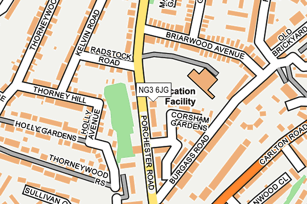 NG3 6JG map - OS OpenMap – Local (Ordnance Survey) NG3 6JG map - OS OpenMap – Local (Ordnance Survey)